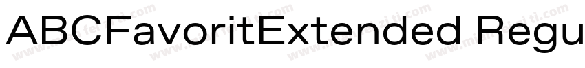 ABCFavoritExtended Regular字体转换